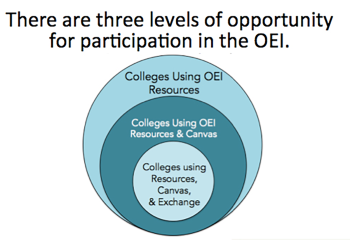 Three levels of opportunity to participate in the OEI